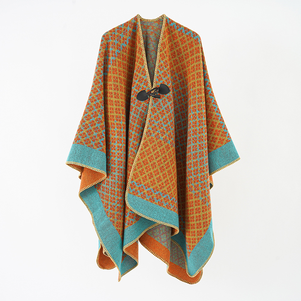 Winter scarfs shawls solid color plain jacquard for women