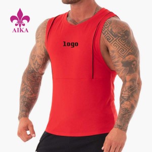 Well-designed Gym Tank Top – Hot Sale Cotton Body Building Men Gym Stringer Custom Logo Sportswear Tank Top – AIKA