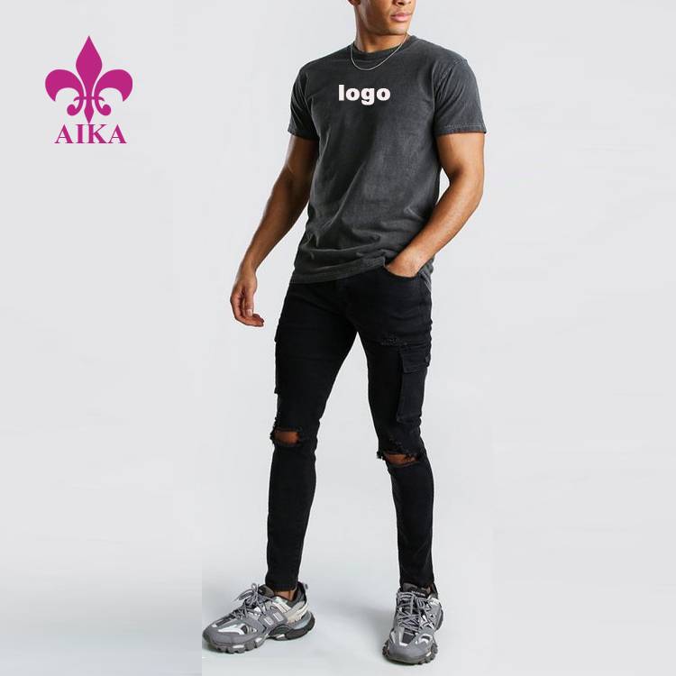 Special Design for Workout Fitness Jogger - Hot Sell Private Label Mens Short Sleeve Overdyed Street Wear Custom Blank Cotton T shirts – AIKA