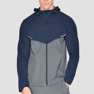 Sports Tracksuits For Men 100% Nylon Custom Embroidery Logo Contrast Color Online Wholesale OEM
