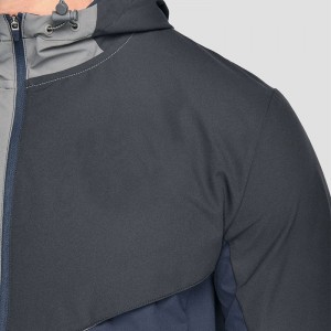 Men Contrast Colors Windbreaker Jackets 100% Polyester Woven Fabric Custom Logo Hot Sales