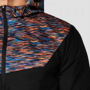 Windbreaker Jackets For Men Standard Fit Adjustable Elasticated Hood 100% Polyester Waterproof OEM Factory