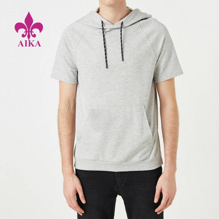 Factory directly Sportswear Tracksuit - Wholesale Custom Logo Fitness Clothing Sweat Wicking Summer Tops Hoody Plain T Shirt For Men – AIKA