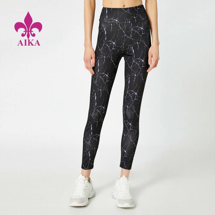 Factory Price For Sports Bodysuits - 2021 High Waist Compression Sublimation Printing Ployester Fitness Yoga Wear Leggings For Women – AIKA