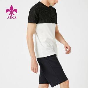 2021 New Style T Shirt – Workout Summer Clothes Anti-pilling Colored Blank Bronzing OEM T Shirt Cutom Printing For Men – AIKA