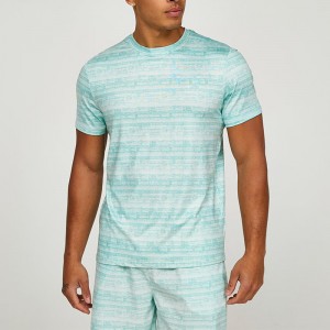 Custom Colorful Men Oversized T Shirt Comfortable lightweight Breathable  90% Polyester 10% Elastane Active Wear