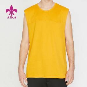 Low price for Track Pants Men - Best Sale Custom Logo Loose Fit Workout Running Singlet Men Blank Gym Tank Top – AIKA