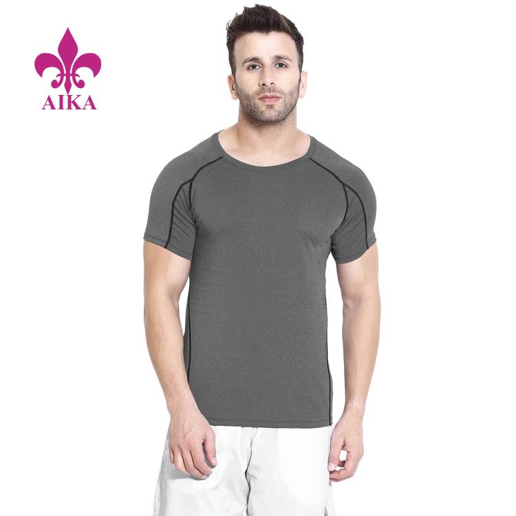 Fixed Competitive Price Sport Clothing - Wholesale Custom Athletic Wear Fit Multi Sports Stretchable Short Sleeves Gym T Shirts For Men – AIKA