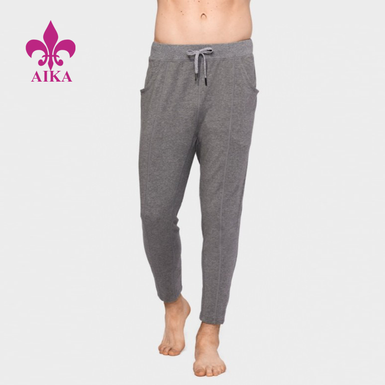 Cheap Custom Wholesale Men Sports Wear French Terry Sweat Pants Gym Running Joggers