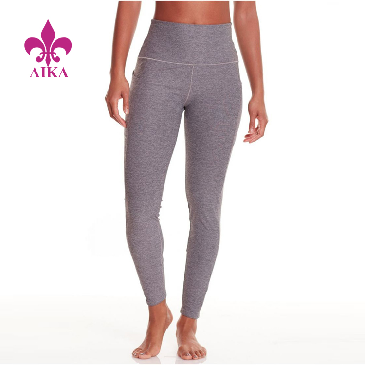 Manufacturer of  Compression Shorts - Wholesale ladies casual and comfortable tights solid workout activewear ankle-length leggings for women – AIKA