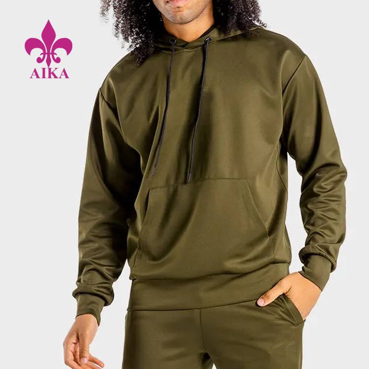 Factory Cheap Hot Men Sportswear Pants - Top Quality Custom Logo Quick Dry Casual Active Wear Jogger Men Hoodie with Pocket – AIKA