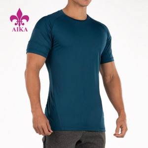 OEM Custom Logo Activewear Lightweight Breathable Muscle Athletic Gym T Shirt for Man