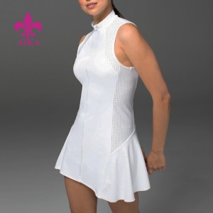 Summer Spliced Design Breathable Lightweight Slim Fit Tennis Dress for Women