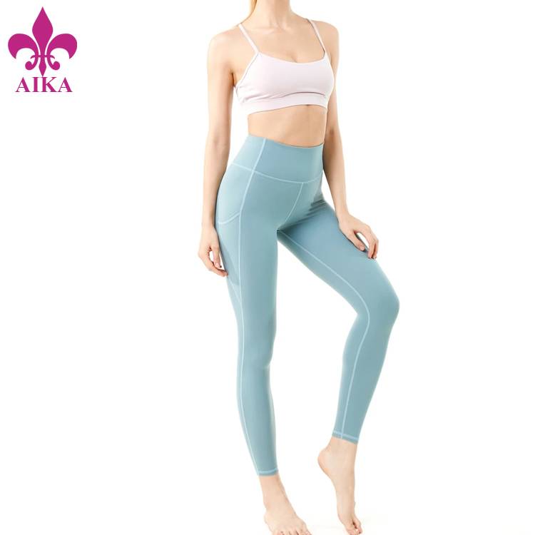 Special Price for Yoga Leggings - Newest Design Running Wear Sport Pants High Waist Work Out Gym Leggings With Pockets – AIKA