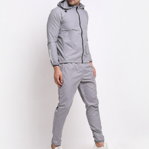 Wholesale Woven Fabric Lightweight Men’s 100%Polyester Gym Sports Tracksuit