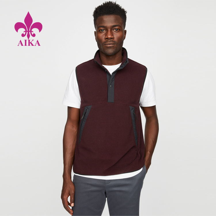 Hot-selling Casual Trousers - High Quality Custom Lightweight Breathable Fleece Popover Vest Sleeveless Jacket – AIKA