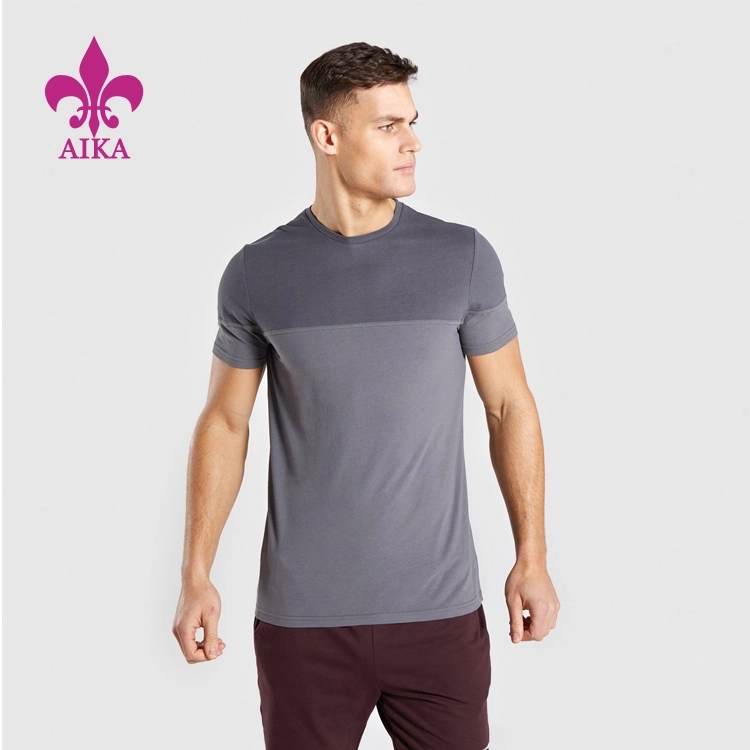 Factory source Legging Pants - Wholesale Custom Essential Mens Casual Simple Plain Slim Fit Active Gym Summer Fitness T-shirt – AIKA