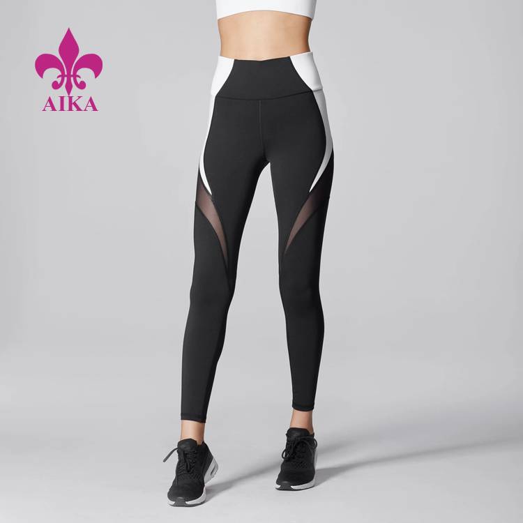 China Manufacturer for Legging For Woman Yoga Pant - Best Quality Running Wear High Waist Custom Track Pants Color Block Women Yoga Leggings – AIKA