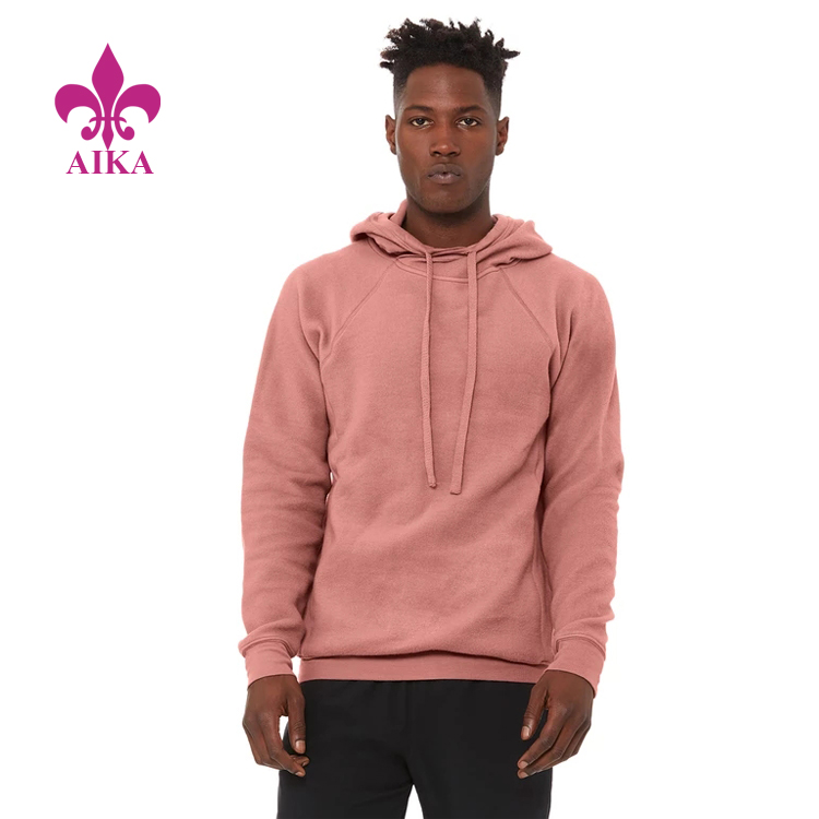 Best Price for Sports Cotton Shorts - Cheap Manufactory Custom Invisible Zip Pockets Soft Comfort Men Sports Pullover Hoodie – AIKA