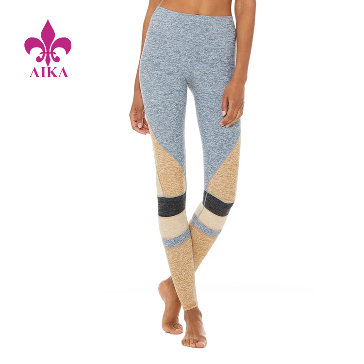 Lowest Price for Sports Apparel Manufacturer - Cheap Wholesale Custom High-waist Super Soft Patchwork Yoga Sports Women Leggings – AIKA