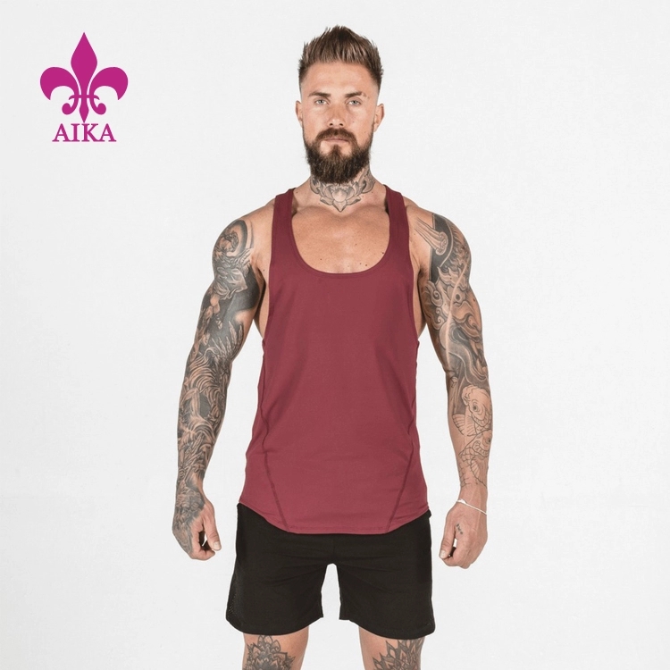 Best Price for Sports Cotton Shorts - Hot Selling Customized Mens Muscular Sportswear Vest Simple casual Fitness Tank Tops – AIKA