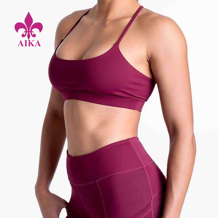 Cheap price Underwear For Women - Custom  Bra Design Ladies Gym Clothing Wear Womens Fitness Yoga Sports Bra – AIKA