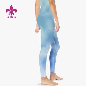 2021 Latest Design  Leggings Yoga – 2021 China Manufacture Running Sports Yoga Tie Dye High Waist Leggings Fitness For Women – AIKA
