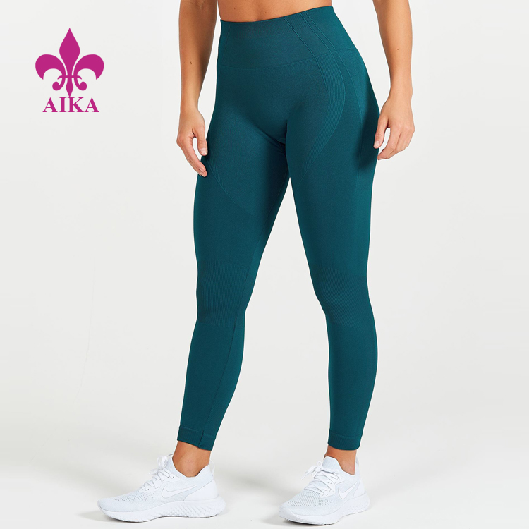 Europe style for Girl Gym Yoga Wear – New Arrival Ladies Seamless Yoga Leggings Wear Fitness Gym Tights Wholesale For Women – AIKA