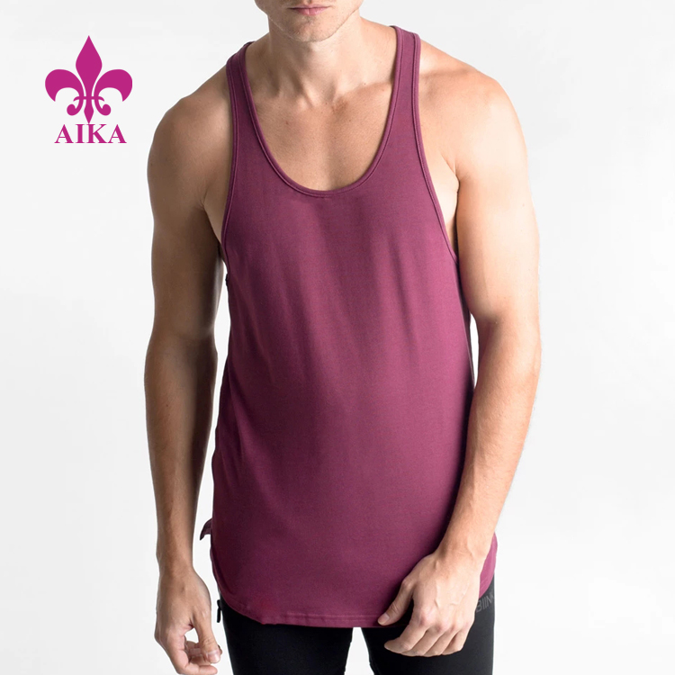professional factory for Sport Trousers - China Made Customized Printed Logo Running Gym Clothing Mens Workout Tank Top – AIKA