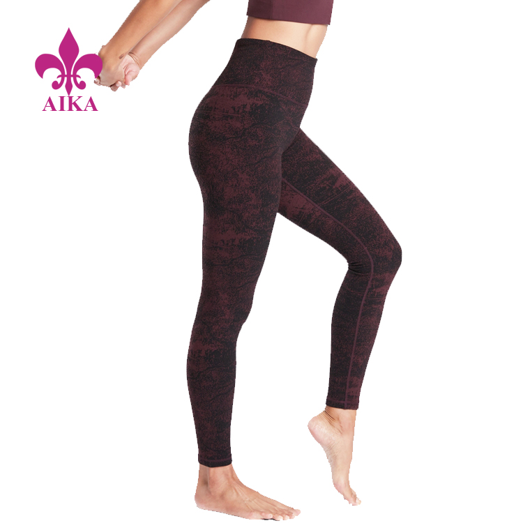 China Cheap price Compression Shorts - Digital Printing Fitness Gym Leggings High Waist Ladies Leggins Sports Yoga Pants For Women – AIKA