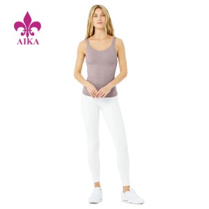 2021 New Arrived Custom Brand Yoga Clothing High Stretch Anti-pilling Women Gym Tank Top