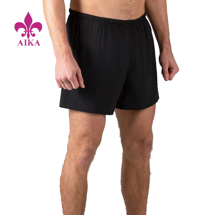 Reasonable price Mens Track Pants - Athletic Gym Wear Custom Loose Fit Workout Clothing Zip Back Pocket Design Mens Shorts – AIKA