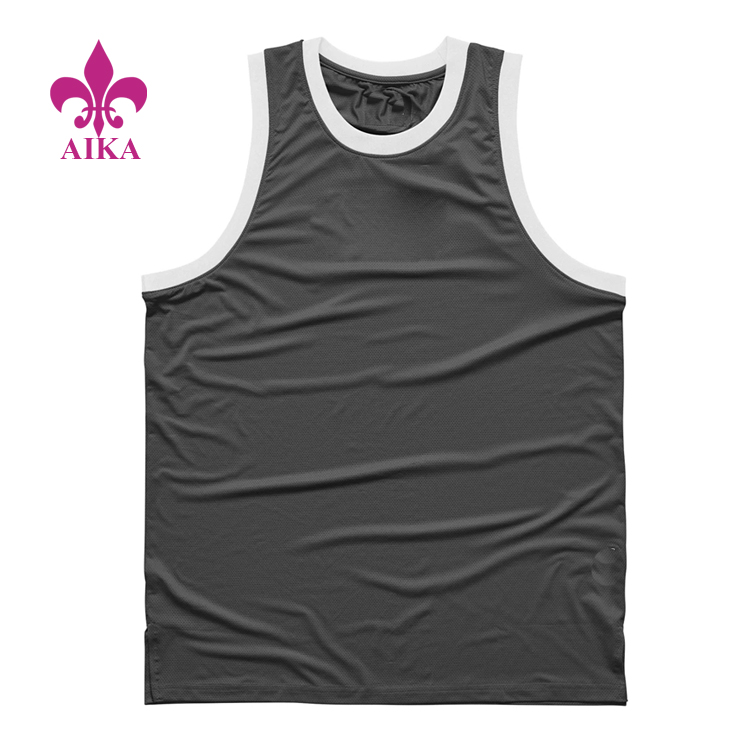 Popular Design for Sportswear Pants - Summer Basketball Mesh Singlet Wear Mens Fitness Gym Tank Top Wholesale Mens Stringer – AIKA