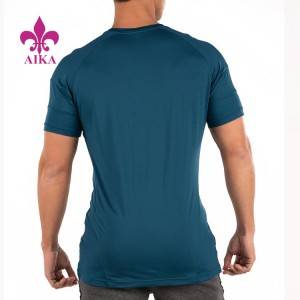 OEM Custom Logo Activewear Lightweight Breathable Muscle Athletic Gym T Shirt for Man