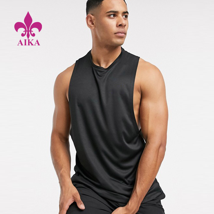 Super Purchasing for Plain Casual Pants - Wholesale Custom Crew Neck Drop Armhole Training Sleeveless Tank Top Men Sports Top – AIKA