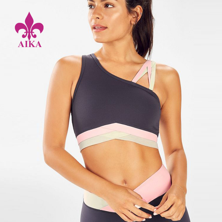 New apparel women stylish asymmetrical sportswear running&yoga fitness sports yoga bra