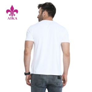 Best Quality Man Sport Wear Spandex Polyester Custom Blank Short Sleeves T Shirts For Men