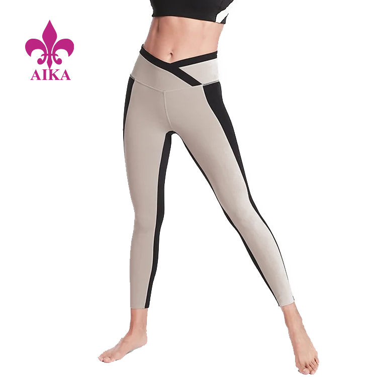 Hot sale Factory Oem T Shirts - Hot Sale Fashion Design Yoga Sports Wear 7/8 Tight Compression Leggings for Women – AIKA