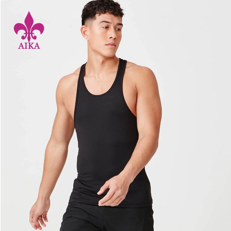 Factory selling Fitness Pants Wear - Hot Sell Custom Mens Muscular Sportswear Simple Casual Fitness Training Tank Tops – AIKA