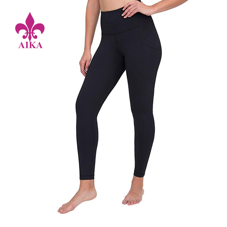 Online Exporter Yoga Pants Wear - New Higher Waist Tummy Control Lightweight Women Power Flex Sports Pants Yoga Leggings – AIKA