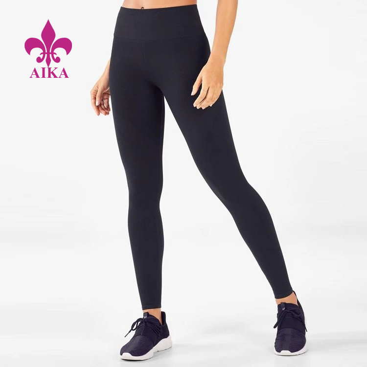 OEM manufacturer Yoga Clothes Manufacuturer - High Quality Custom High Waist Breathable Lightweight Women Yoga Running Leggings – AIKA