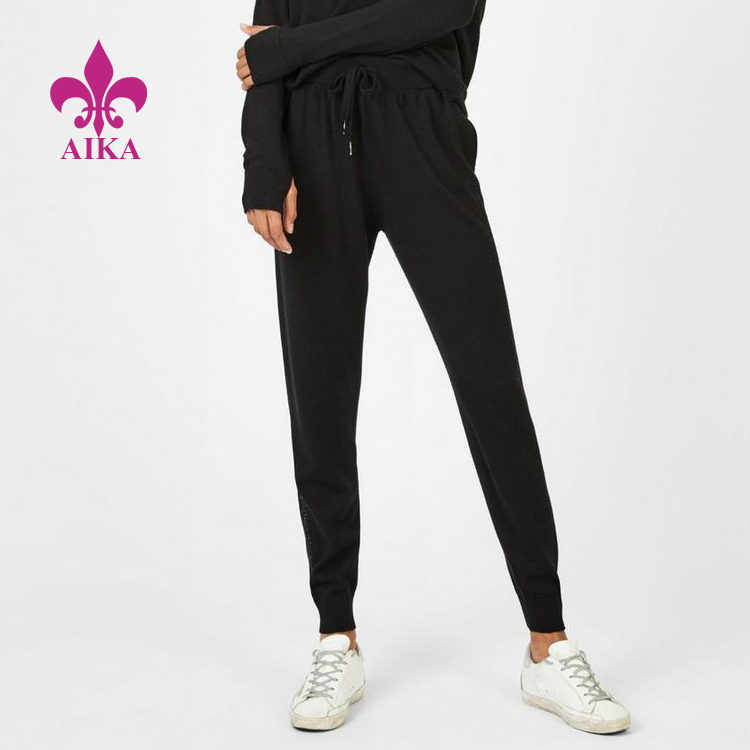 China Gold Supplier for Wholesale Singlets - Custom Wholesale Side Stripe Super Soft Running Women Sports Joggers Sweat Pants – AIKA