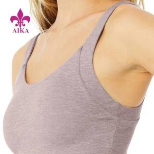 2021 New Arrived Custom Brand Yoga Clothing High Stretch Anti-pilling Women Gym Tank Top