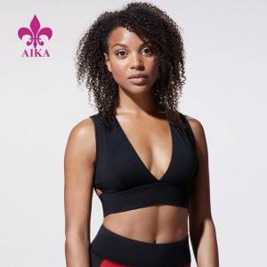 Low MOQ for Yoga Pant - OEM Custom Wholesale Workout Clothing Lightweight Gym Wear Sexy Back Yoga Bra for Women – AIKA