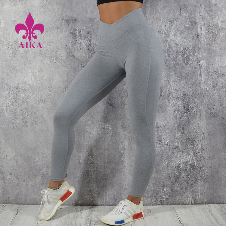 China Manufacturer for Wholesale Sportswear - High Waist Gym Apparel  Design Ladies Workout Tights Yoga Pants for Women – AIKA