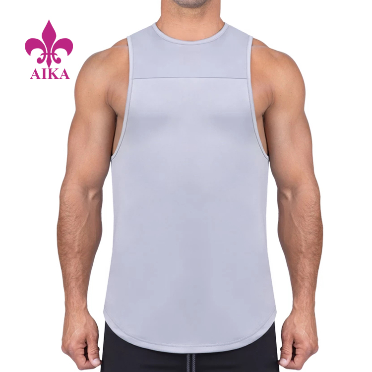 factory Outlets for Adults Pants Wear - Quick Dry Soft Fabric Factory Price Fitness Singlet Wear Mens Custom  Gym Tank Top – AIKA