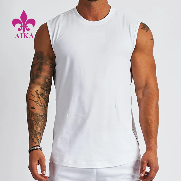Trending Products Western Pants - Factory Price Sports Sleeveless Tank Wear Gym Tank Top Wholesale Mens Stringer – AIKA