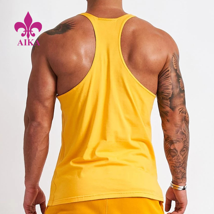 Europe style for Sportwear - Wholesale Nice Design Tank Top Fabric Running Fitness Singlet Wear For  Mens – AIKA