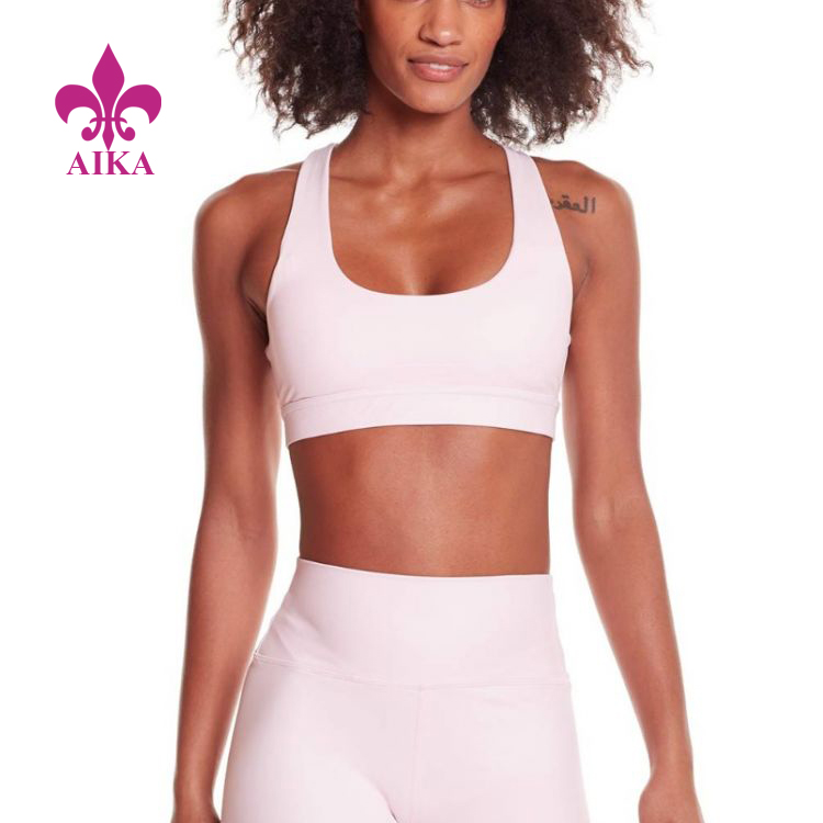 Manufactur standard Custom Yoga Pants - Wholesale women’s casual and elegant crossover back yoga wear fitness gym sports bra – AIKA
