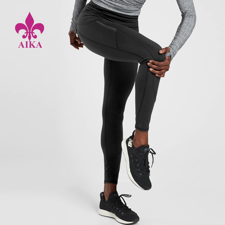 Factory wholesale Custom Yoga Wear - Wholesale Running Gym Tights Wear Fitness Athletic Yoga Leggings For Women – AIKA